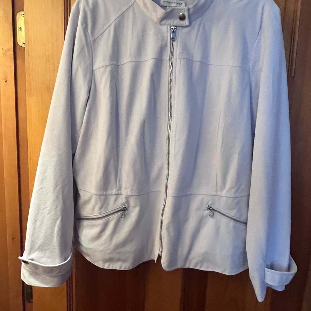 Christopher & Banks Light Gray Spring Jacket